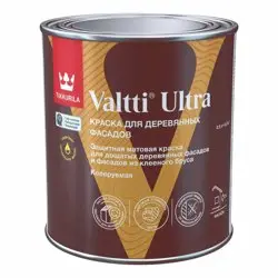 Краска ВД для деревянных фасадов матовая База А TIKKIVALA (Tikkurila) VALTTI ULTRA 0,9л