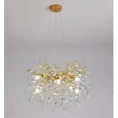 Люстра ROXANA 55 E14х8 R-600x1200-GOLD/CRYSTAL-220-IP20