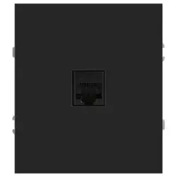 Розетка информационная 1-местная СП (RJ45) ЭРА Arktik антрацит арт.16-3107-05